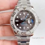 Noob V3 Swiss 2836 Rolex Yachtmaster SS Rhodium Grey Dial Watch - Best Copy_th.jpg